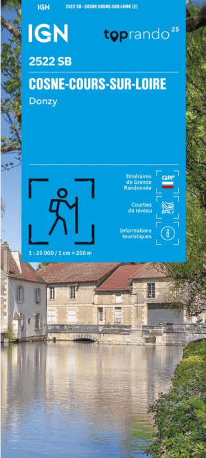 Wandelkaart 2522 SB Cosne, Cours-sur-Loire & Donzy - IGN