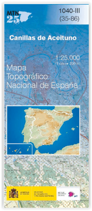 Wandelkaart 001040.3 Canillas de Aceituno, provincie Malaga