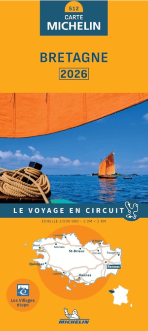 Landkaart Wegenkaart 512 Bretagne 2026 - Michelin