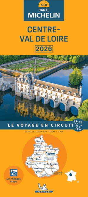 Landkaart Wegenkaart 518 Centre Val de Loire 2026 - Michelin