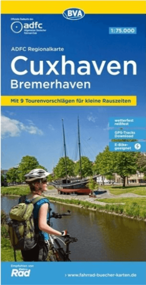 Fietskaart ADFC Regionalkarte Cuxhaven naar Bremerhaven - ADFC