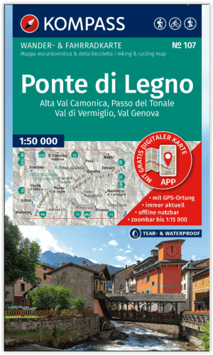 Wandelkaart 107 Ponte di Legno - Kompass