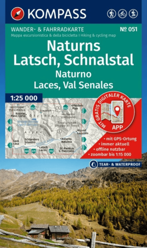 Wandelkaart 051 Naturns, Latsch & Schnalstal - Kompass