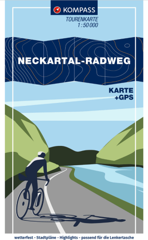 Fietskaart 7044 Fahrrad-Tourenkarte Neckartal-Radweg - Kompass