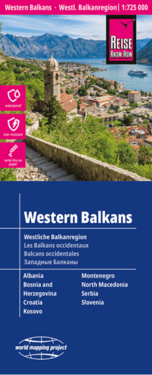 Landkaart Wegenkaart Balkan West - Reise Know How