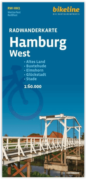 Fietstourkaart Hamburg WEST Duitsland - Bikeline Estenbauer