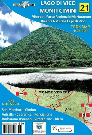 Wandelkaart 21 Lago Di Vico & Monti Cimini - Edizione il Lupo