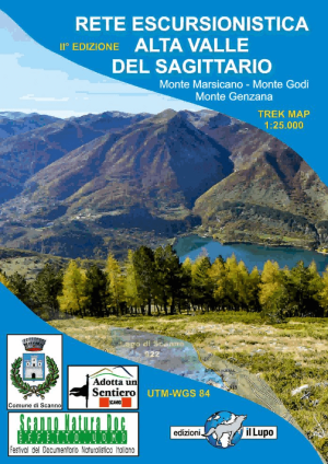 Wandelkaart Alta Valle Del Sagittario - Edizione Il Lupo