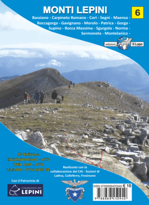 Wandelkaart 06 Monti Lepini + 6 MTB-routes - Edizione il Lupo