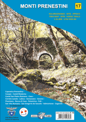 Wandelkaart 17 Monti Prenestini - Edizione il Lupo