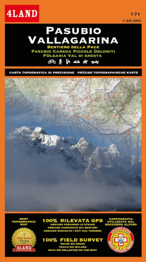 Wandelkaart 171 Pasubio & Vallagarina Trento - 4Land