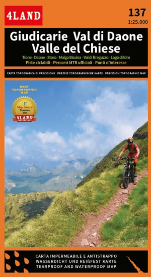 Wandelkaart 137 Giudicarie Val di Daone & Valle del Chiese- 4Land