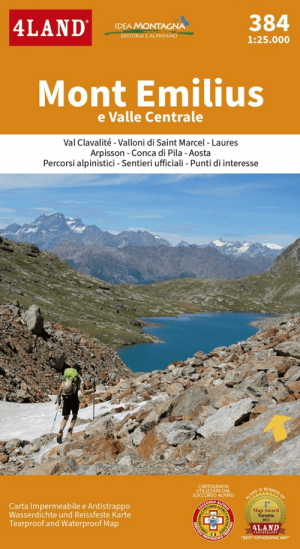 Wandelkaart 384 Mont Emilius - 4Land