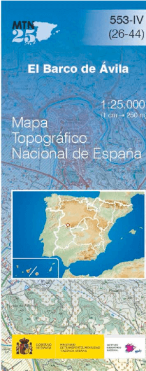 Wandelkaart 00553.4 El Barco De Ávila, Avila, Castillië y léon