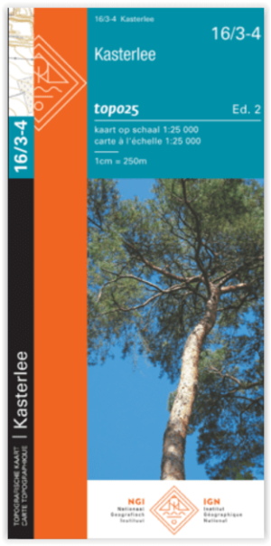 TOPO Wandelkaart 16/3-4 Kasterlee Provincie Antwerpen - NGI