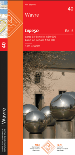 TOPO Wandelkaart 40 Waver (Wavre) - NGI