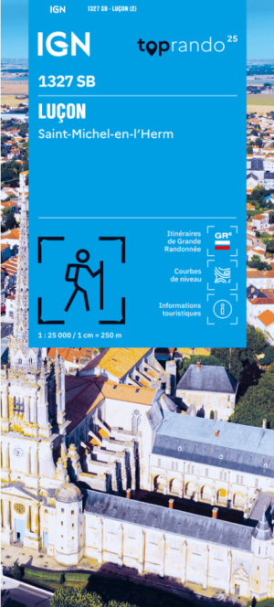 Wandelkaart 1327 SB Luçon & St-Michel-en-l'Herm - IGN