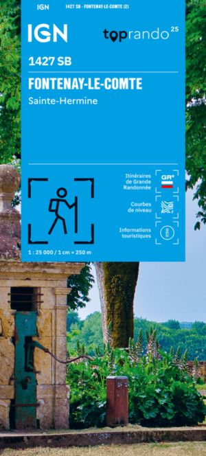 Wandelkaart 1427 SB Fontenay-le-Comte & Ste-Hermine - IGN