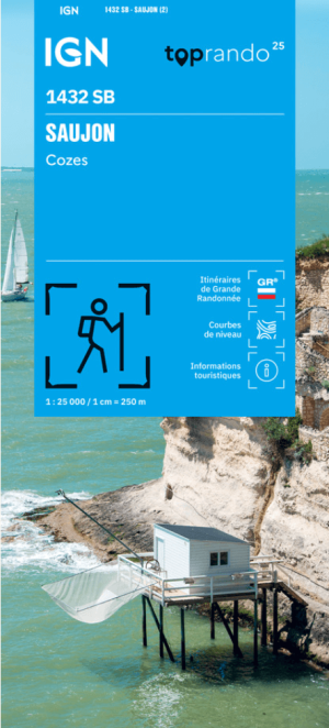 Wandelkaart 1432 SB Saujon & Cozes - IGN