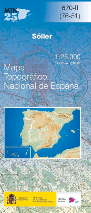 Wandelkaart 00670.2 Sóller, Mallorca, Balearen Spanje