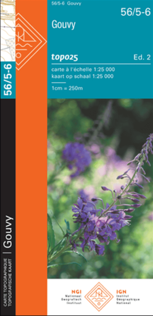 TOPO Wandelkaart 56/5-6 Gouvy Prov. Luxemburg - NGI