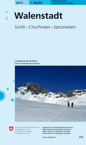 Skikaart 237 S Walenstadt & Appen Sankt-Gallen - Swisstopo