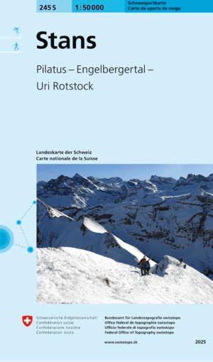 Skikaart 245 S Stans - Swisstopo