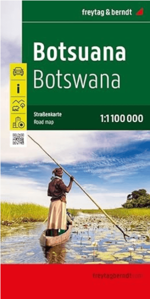 Landkaart Wegenkaart Botswana Zuid-Afrika - Freytag & Berndt