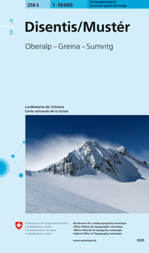 Skikaart 256 S Disentis - Swisstopo