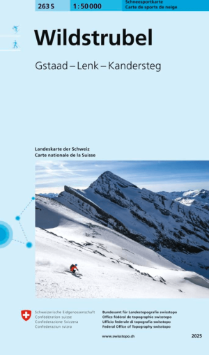 Skikaart 263 S Wildstrubel Ski - Swisstopo
