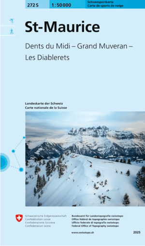 Skikaart 272 S Saint-Maurice Ski - Swisstopo