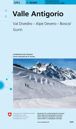 Skikaart 275 S Valle Antigorio - Swisstopo