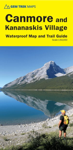 Wandelkaart Canmore & Kananaskis village Alberta - Gem Trek Publ.
