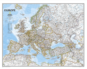 Plano Politieke Wandkaart Europa GROOT 114 x 88 cm - Nat Geo