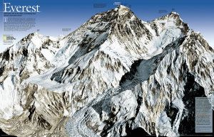 Plano Wandkaart Mount Everest 50th anniversary - Nat Geo