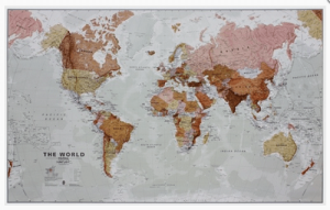Plano Politieke Wereldwandkaart Executive 136 x 84 - Lovell Johns