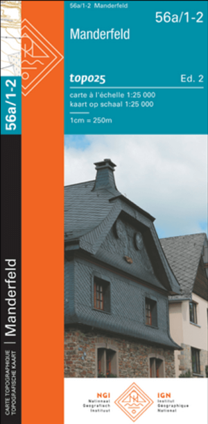 TOPO Wandelkaart 56A/1-2 Manderfeld - NGI