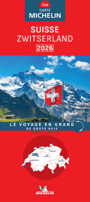 Landkaart Wegenkaart 729 Zwitserland 2026 - Michelin