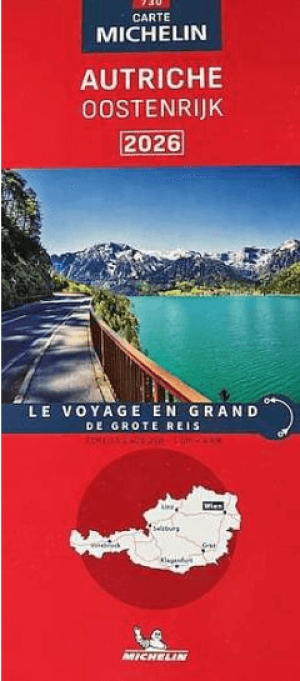 Landkaart Wegenkaart Oostenrijk 2026 - Michelin