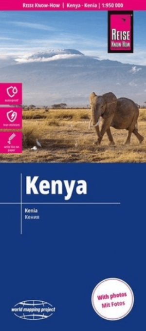 Landkaart Wegenkaart Kenia Oost Afrika - Reise Know-How