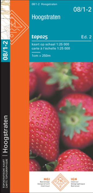 TOPO Wandelkaart 08/1-2 Hoogstraten Antwerpen - NGI