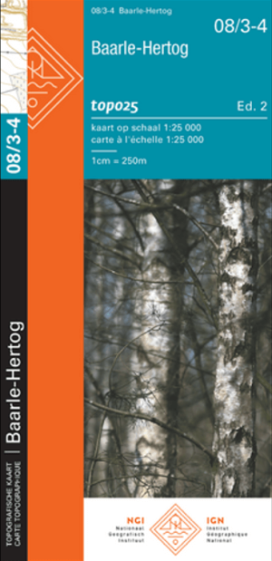 TOPO Wandelkaart 08/3-4 Baarle-Hertog Antwerpen - NGI