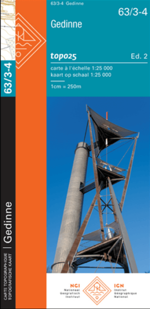 TOPO Wandelkaart 63/3-4 Gedinne, Namur - NGI