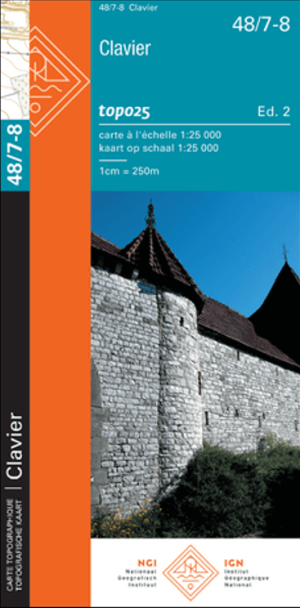 TOPO Wandelkaart 48/7-8 Clavier Luik - NGI