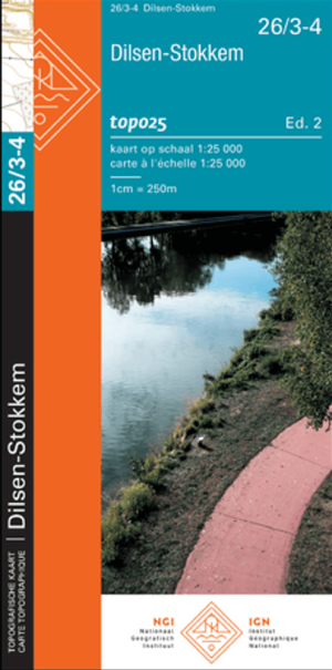 TOPO Wandelkaart 26/3-4 Dilsen-Stokkem Limburg - NGI