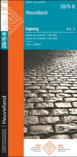 TOPO Wandelkaart 28/5-6 Heuvelland West-Vlaanderen - NGI