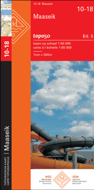 TOPO Wandelkaart 10-18 Maaseik Limburg - NGI