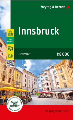 Stadskaart Plattegrond Innsbruck Tirol Oostenrijk - F&B
