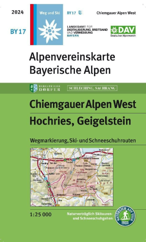 Wandelkaart BY17 Chiemgauer Alpen West, Hochries & Geigelstein