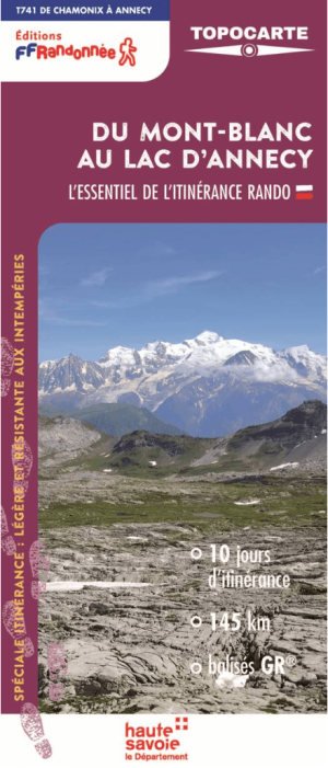 Wandelkaart TC-741 Du Mont-Blanc au lac d'Annecy - FFR